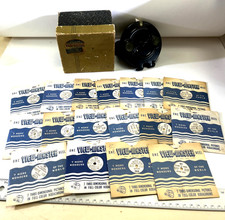 VTG 1940's Sawyer's View Master Black Clamshell Viewer Box Slides Reels Lot DS26