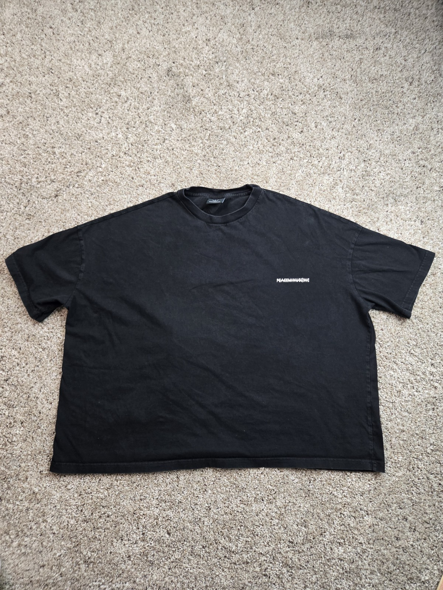 Peaceminusone X Fragment Design Shirt Mens Oversized Black Short