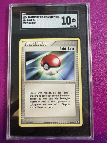 Poké Ball graded SGC 10 for sale on eBay