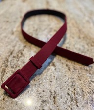 Vintage Escada Burgundy Fabric Belt Size 40 New With Tag Made in Germany