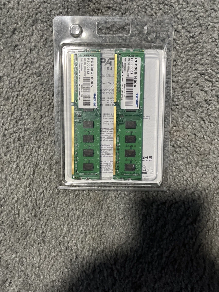 Patriot Signature Line DDR4 UDIMM 8GB (2x4GB Kit) 2133MHz See Pics - Image 4 of 4