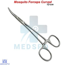 Surgical Artery Clamp Homeostatic Mosquito Forceps Curved Hemostat Dental Tools