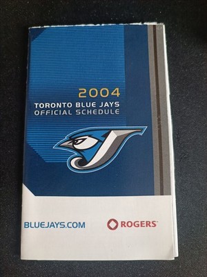 Toronto Blue Jays 2004 Pocket Schedule Spielplan Rogers Baseball MLB