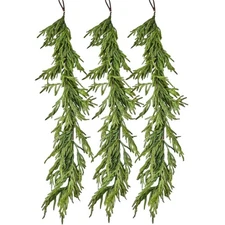 3Pk Authentic Afloral Real Touch Norfolk Pine Garland 60" Faux Holiday Greenery