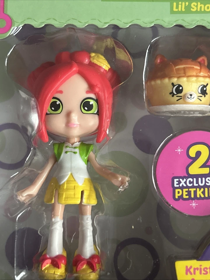 Shopkins Happy Places Gatito Cena Fiesta Lil' Shoppie Pack Kristina Manzanas NUEVO Foto 2 de 4