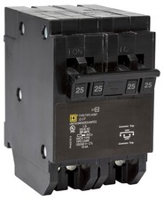 Homeline HOMT225225 Quad 2 2 Pole 25 Amp 120 240V Plug In Tandem Circuit Breaker