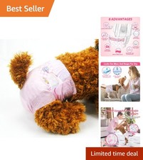 Soft Microfiber XXS Disposable Dog Diapers for Comfort Cleanliness - 20 Count