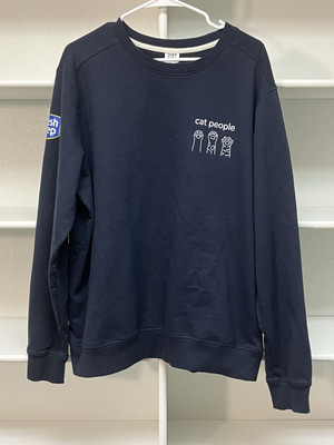 Cat People Women s District Sweatshirt XL Navy Fresh Step Cat Lovers Comfy