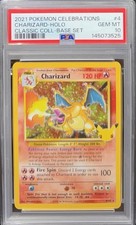 PSA 10 Charizard Holo 4/102 2021 Pokemon Celebrazioni 25° Anniversario Classico