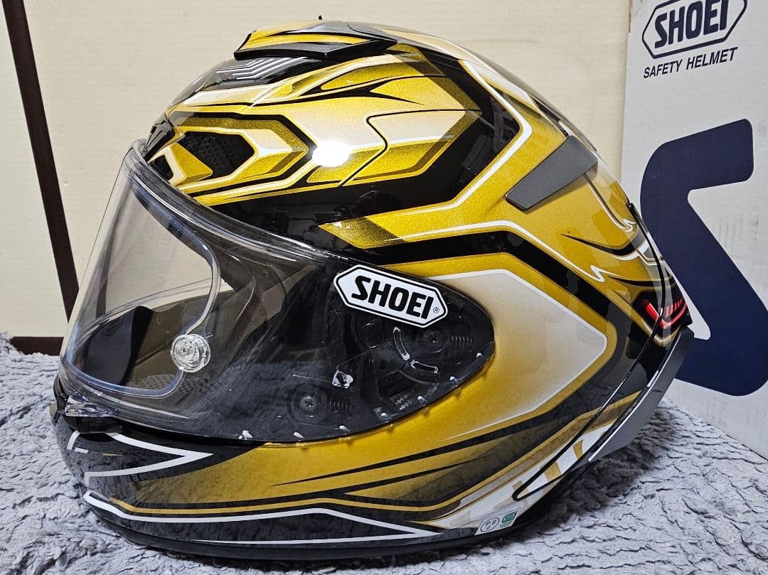 SHOEI X-Fourteen Aerodyne Full Face Helmet Size L Black Yellow