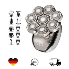 Elektrischer Glatzenrasierer 8D Rotationsrasi...