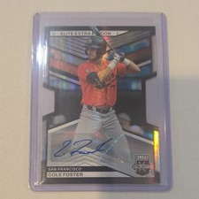 Panini 2023 Cole Foster #36 Signatures Die-Cut Auto /399 Giants