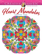 Creative Haven Heart Mandalas Coloring Book Adult Coloring Books: Mandalas ...