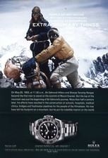 2007 Rolex: Sir Edmund Hilary and Sherpa Tenzing Norgay Vintage Print Ad