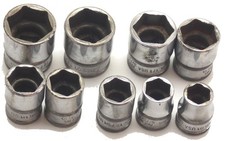 9 Snap On Metric 38 Drive 6 Point Socket Set 10mm-19mm Fsm191 Made In Usa Used 9 Snap On Metric 38 Drive 6 Point Socket Set 10mm-19mm Fsm191 Made In Usa Used
