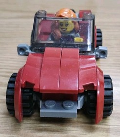 2013 LEGO CITY 60017 FLATBED TRUCK RED CAR ONLY(PARTS)