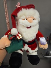 Vtg Santa Christmas Plush Toy Nwt. Holiday Time