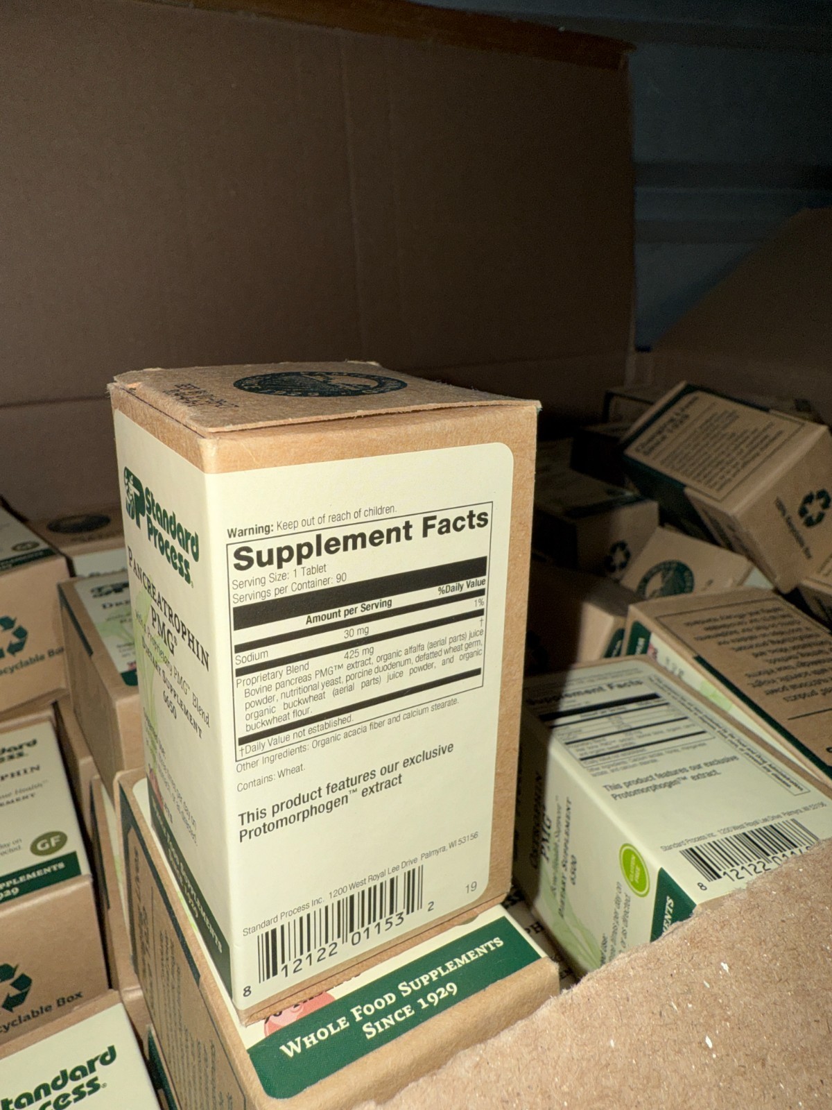 Standard Process Pancreatrophin PMG 90 Tablets Exp. 1/2027