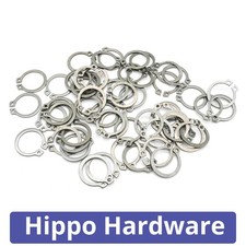 External Circlips Retaining Rings Snap Circlip 3mm-60mm A2 Stainless Steel