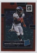 2022 Panini Donruss Optic Rated Rookie Red Stars Prizm Montrell Washington 1u6