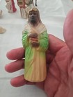 Vtg Nativity  Figurines Set of 17 Pieces Mixed Materials  — photo 2