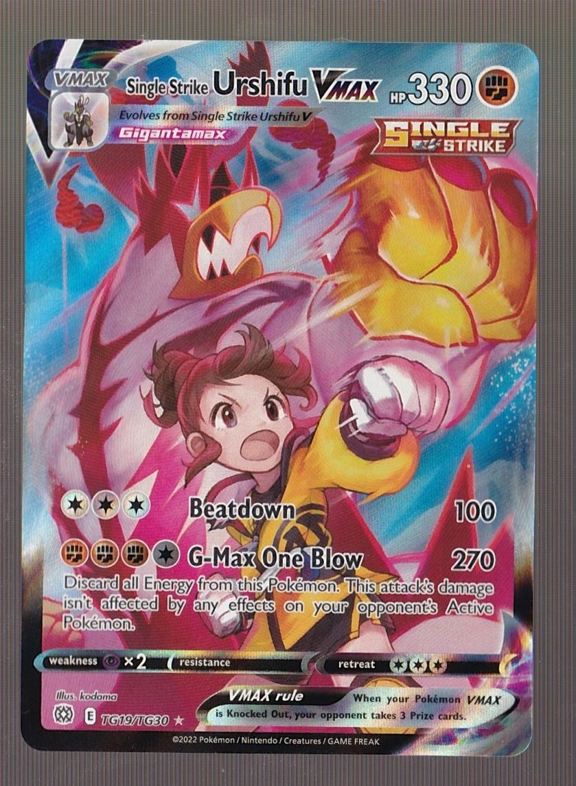 Single Strike Urshifu VMAX TG19 Holo Brilliant Stars Trainer Gallery Pokemon NM