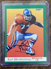 Karl Mecklenburg Denver Broncos signed Vintage Fleer NFL Football 1991 card #52