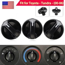 3PCS AC Climate Control Knob Air Switch For 00-06 Toyota Tundra 55905-0C010