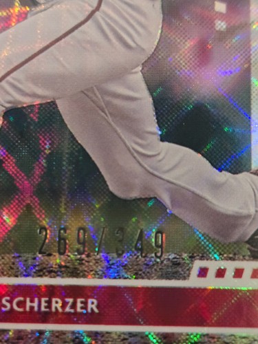 2020 Panini Donruss Dominators Silver /349 Max Scherzer Washington Nationals - Picture 3 of 3