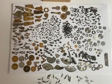 Large Lot of Pocket Watch Partial Movement Parts Repair