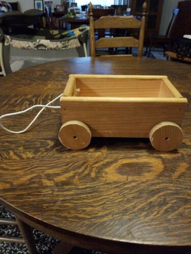 Vintage Toy/Home Decor Wooden Wagon - Picture 1 of 12