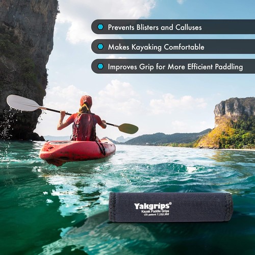 Paddle Grips for Take-Apart Kayak Shaft, Kayaking Large, Black - Picture 4 of 6