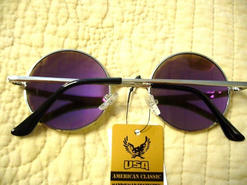 John Lennon Sonnenbrille GRÖSSER 2" klassische runde Hippie 80er Jahre Brille FARBEN 711050 - Bild 34 von 34