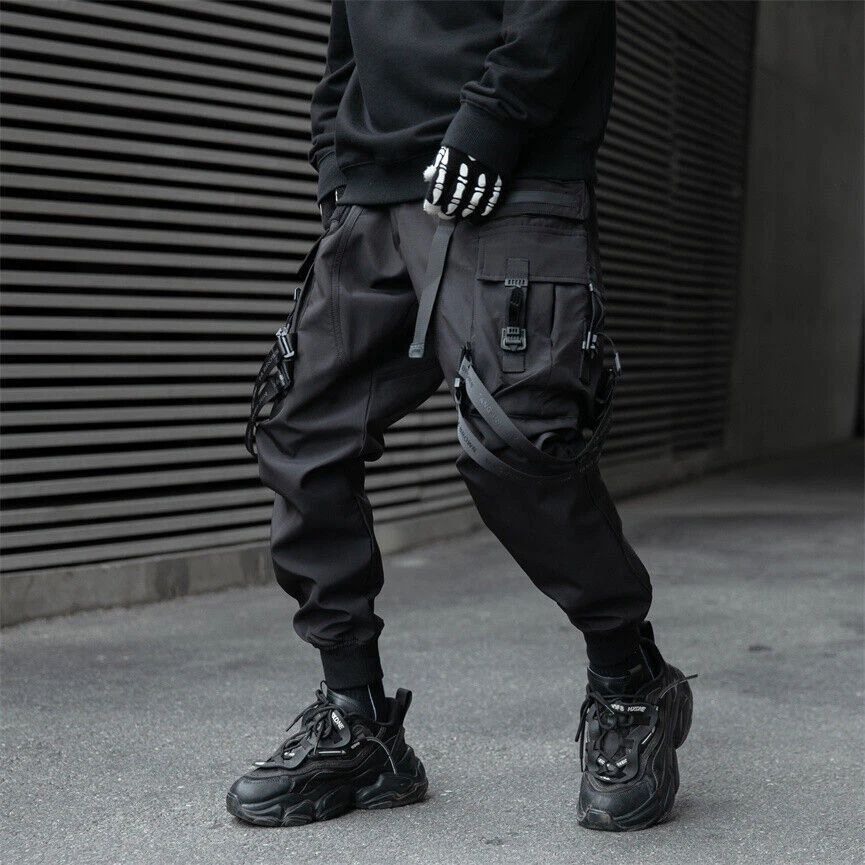 Niepce Streetwear Unisex Matte Black Tactical Techwear Urban Jogger Pants
Opens in a new window or t