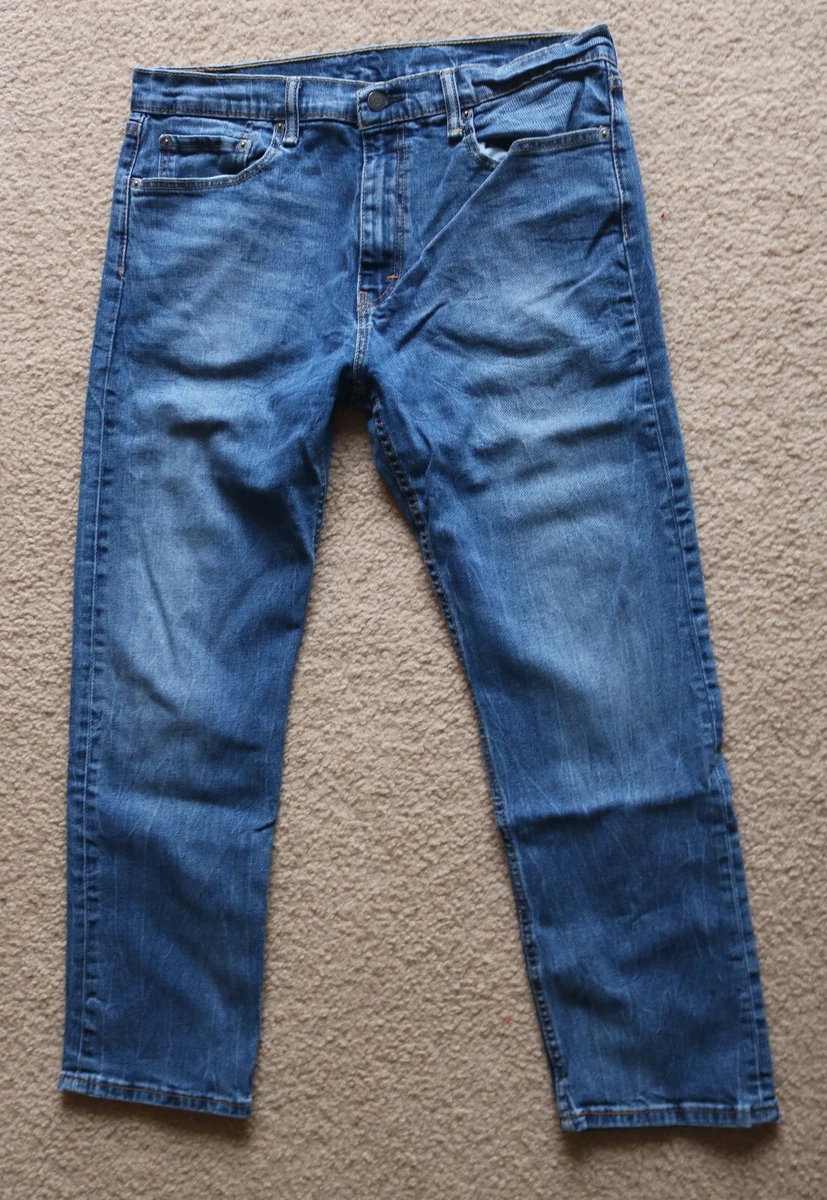 Levis Men s Blue Denim Jeans Cotton Blend Size 36 Inseam 30 eBay