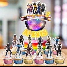 MORTAL KOMBAT cupcake birthday party supplies favor centerpiece decoration event