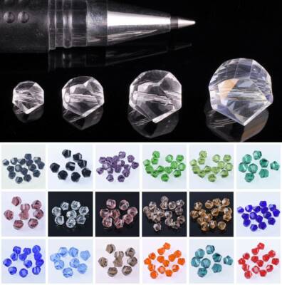 Twist Facettiert Kristall Glas Lose Perlen - 6mm 8mm 10mm 12mm