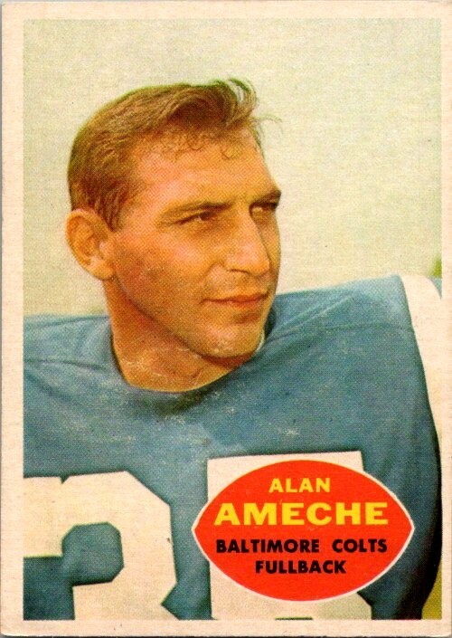 1960 Topps ALAN AMECHE Baltimore Colts #2 EX/MT Condition (2)