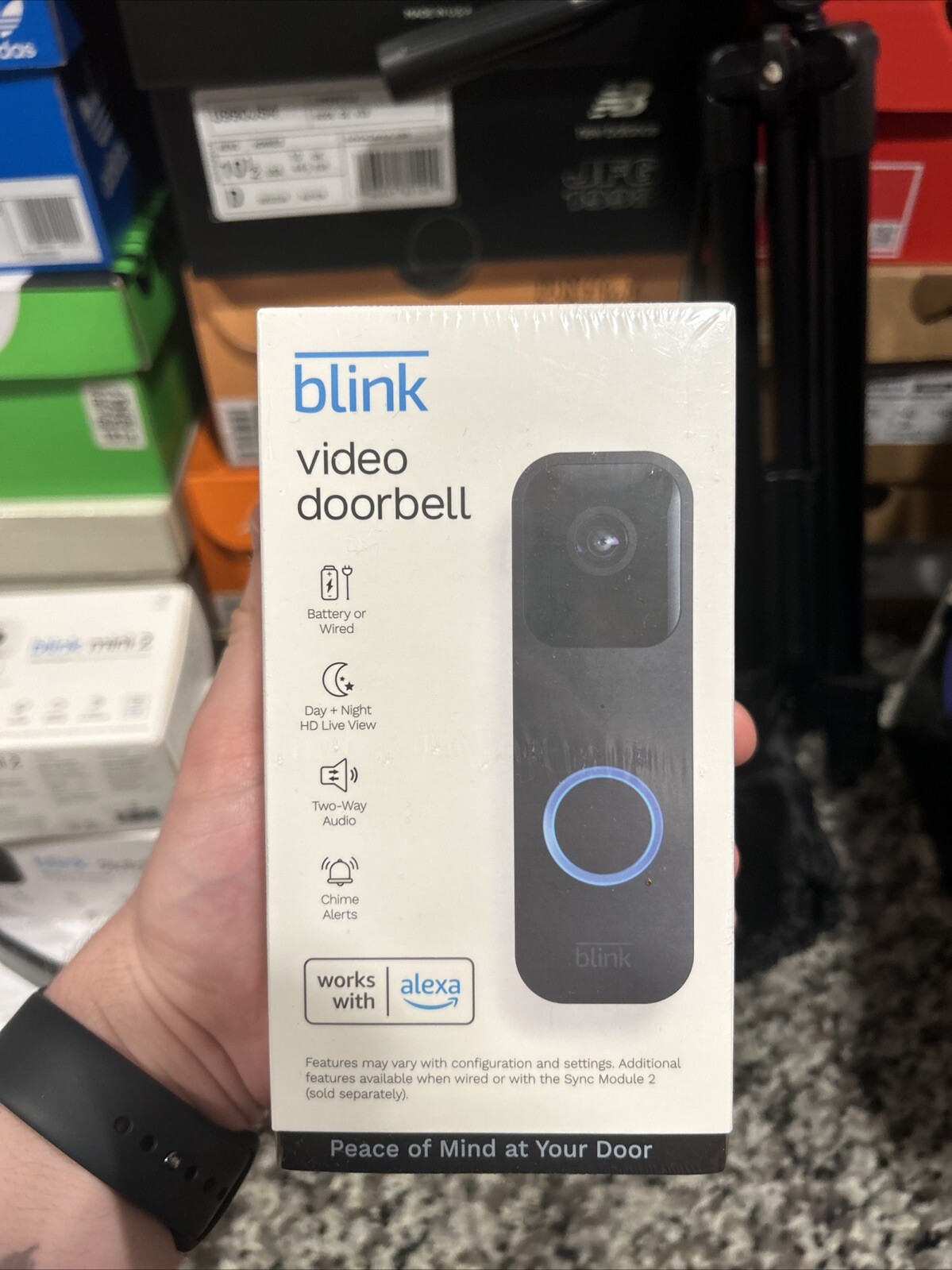 Blink Video Doorbell + Sync Module Smart Video Doorbell Alexa Compatible-image