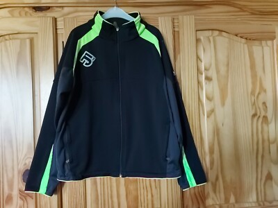 Kinder Sport Jacke von Jako - Schwarz/neongelb -  Gr. 152