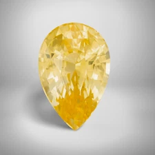 Yellow Sapphire Pear Cut Gemstone 2.3 Cts - 10x7 mm Calibrated Loose Gem
