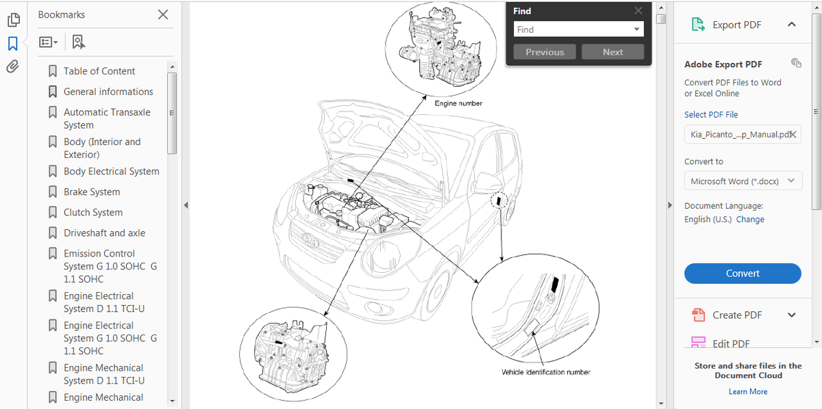 Kia Picanto SA 2004-2011 Workshop Service Repair Manual – Lifetime Digital Guide + Wiring Diagrams