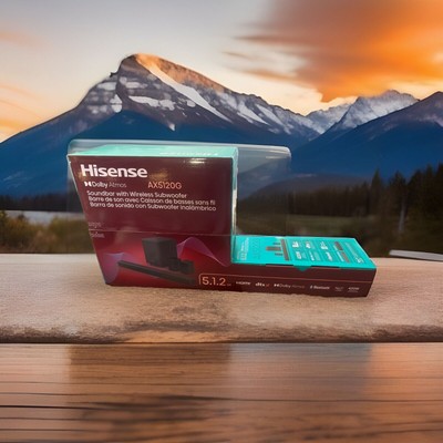 Hisense 5.1.2 Ch Soundbar with Wireless Subwoofer 420W, Dolby Atmos, Bluetooth