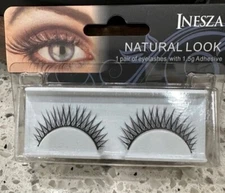 New INESZA 016 Natural Look Lashes w/Adhesive (set of 5) Ships from USA