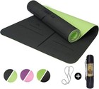 Yoga Mat Fitness  72'' X 26'' Thickness 1/4-Inch Non-Slip Extra Large Carry Bag