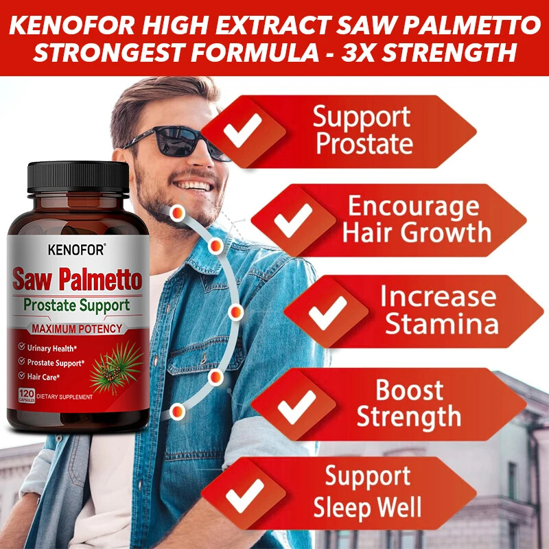 Saw Palmetto, Estratto di Ashwagandh | 30/60/120 Capsule | Integratore Prostata foto 5