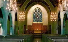 Webster Hills Methodist Church Sanctuary Webster Groves Massachusetts Postcard