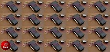 20 Pack - DB9 Female to RJ45 Modular Adapter Connector Plug Serial RS-232 Black