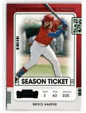 2021 Panini Contenders Baseball (Season Ticket Green Parallels) - Pick a Card