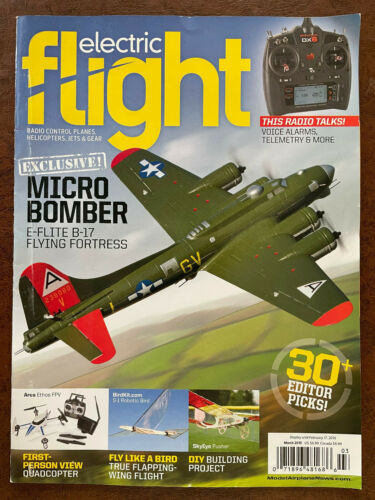 ELECTRIC FLIGHT Magazine March 2015 Radio Control RC Planes Helicopters Jets - Picture 1 of 1